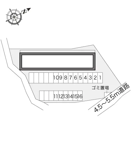 ★手数料０円★久留米市野中町　月極駐車場（LP）